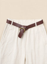 Pantalone in gabardina di cotone baggy fit con tasche sul profilo Cargoa
