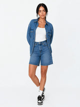 Giacca Over in Denim Blu