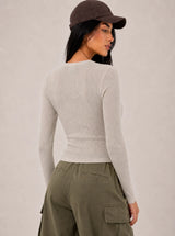 Cardigan a trecce in viscosa fredda – Beige