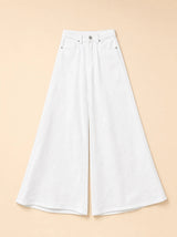 Pantalone denim a palazzo leggermente zampetta Elara