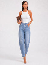 Jeans boyfriend fit dal lavaggio casual e versatile Denver